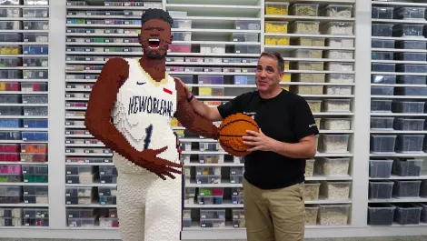 2K ANZ unveils life-size NBA 2K21 LEGO statue