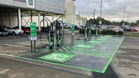 Willow Place unveils Corby's first ultra-rapid EV charging hub